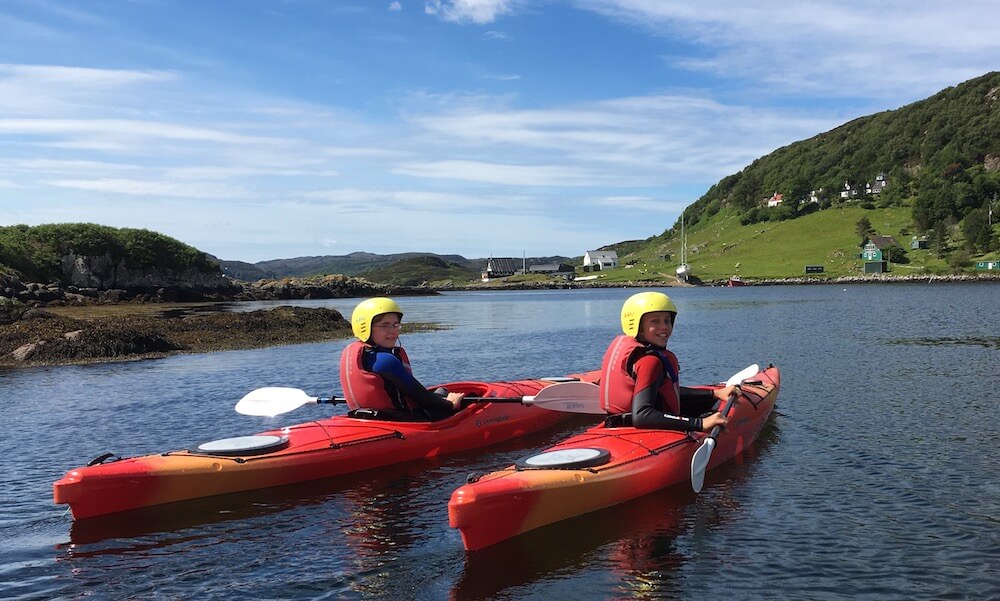 Brambletye sea kayaking at Ridgway Adventure