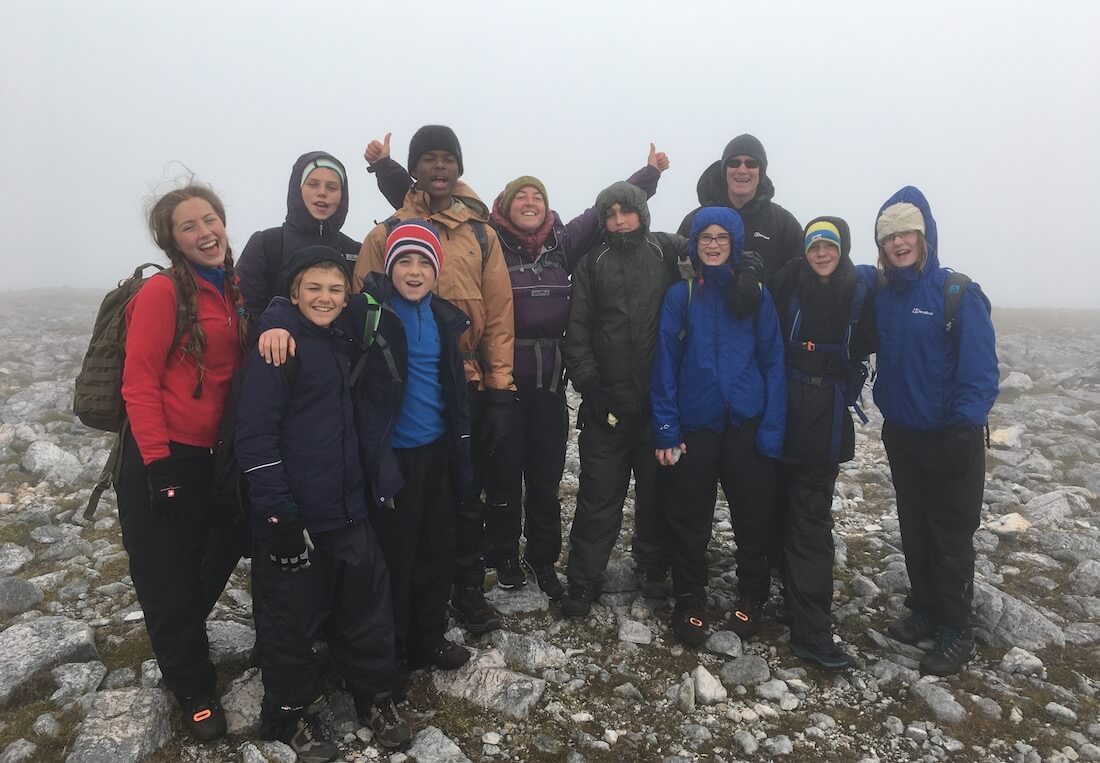 Brambletye climbing Arkle in Scotland