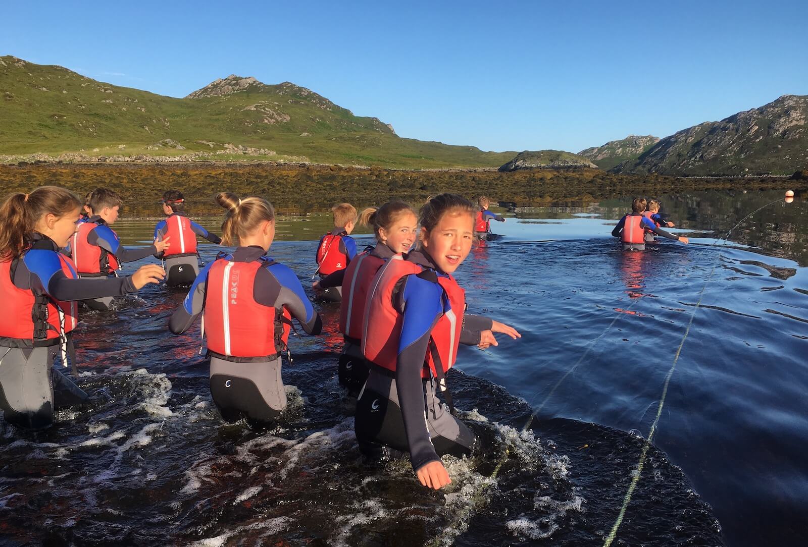 Early morning wild swimming at Ridgway Adventure