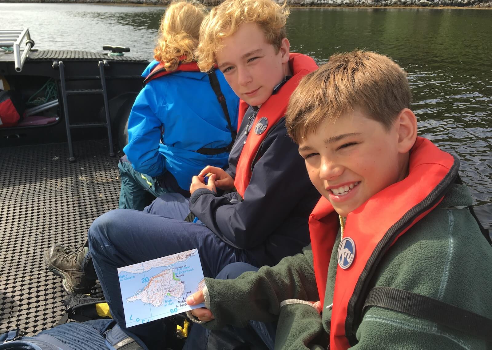 Heading for survival island