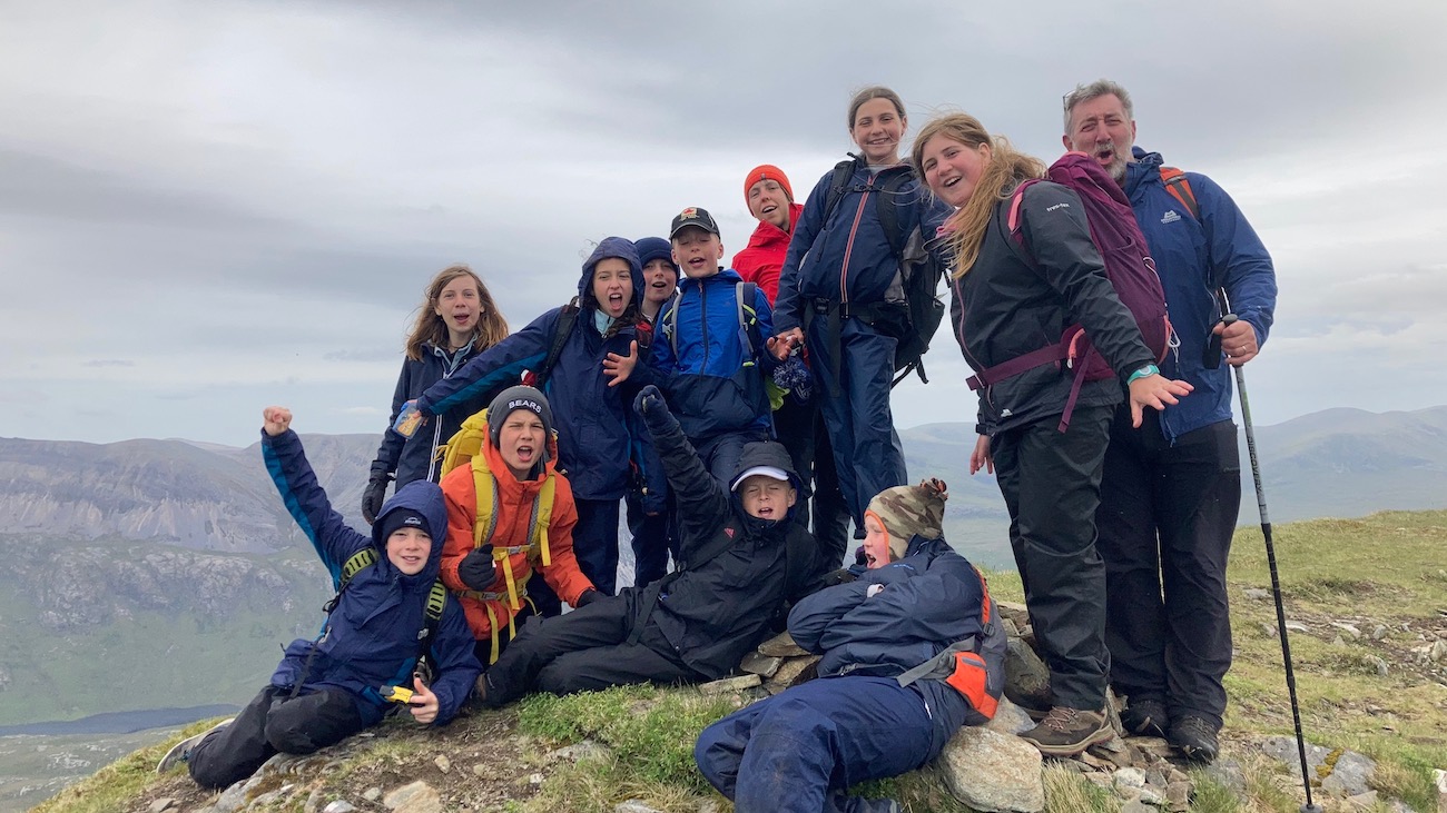 Children on Ben Stack